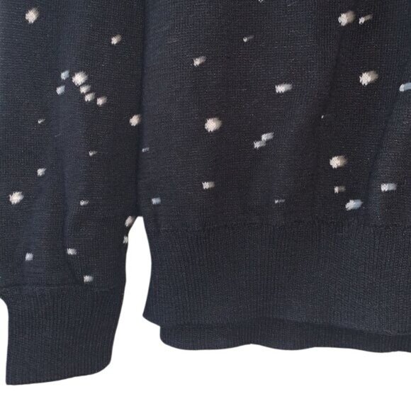 Star Wars Boys Darth Vader Graphic Knit Sweater Black White Size S Cotton Blend - Picture 7 of 8